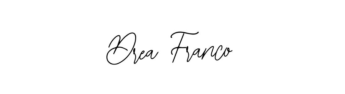 How to make Drea Franco name signature. Use Bearetta-2O07w style for creating short signs online. This is the latest handwritten sign. Drea Franco signature style 12 images and pictures png