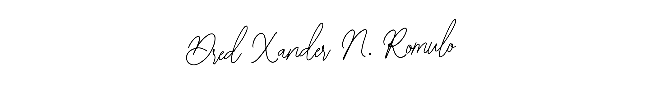 It looks lik you need a new signature style for name Dred Xander N. Romulo. Design unique handwritten (Bearetta-2O07w) signature with our free signature maker in just a few clicks. Dred Xander N. Romulo signature style 12 images and pictures png