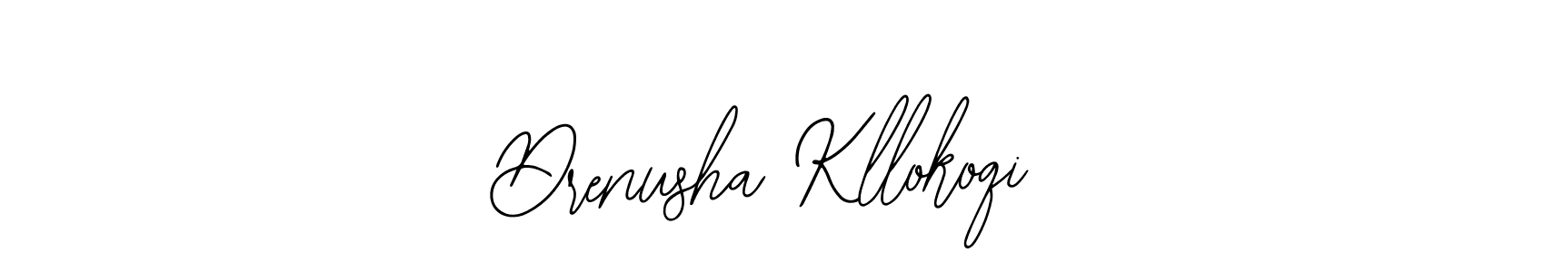 Make a beautiful signature design for name Drenusha Kllokoqi. Use this online signature maker to create a handwritten signature for free. Drenusha Kllokoqi signature style 12 images and pictures png