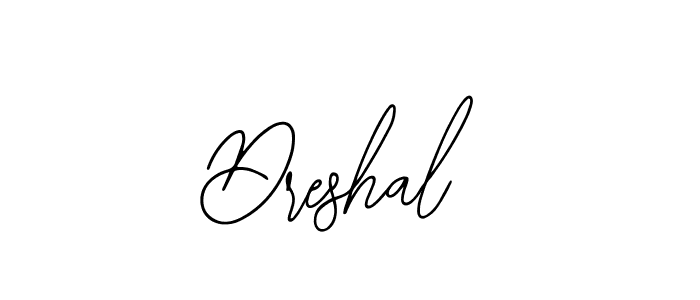 Dreshal stylish signature style. Best Handwritten Sign (Bearetta-2O07w) for my name. Handwritten Signature Collection Ideas for my name Dreshal. Dreshal signature style 12 images and pictures png