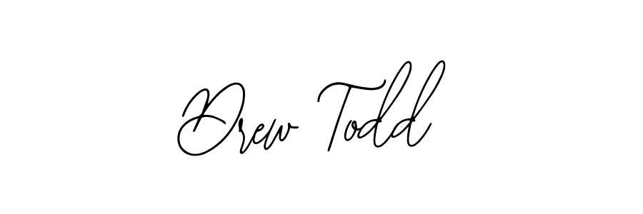 Design your own signature with our free online signature maker. With this signature software, you can create a handwritten (Bearetta-2O07w) signature for name Drew Todd. Drew Todd signature style 12 images and pictures png