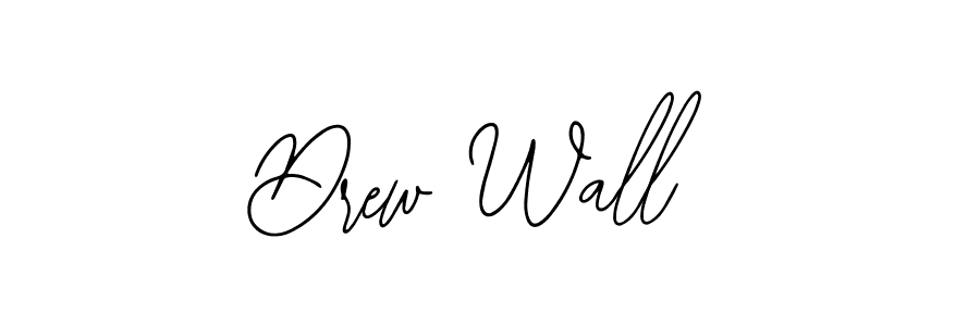 Design your own signature with our free online signature maker. With this signature software, you can create a handwritten (Bearetta-2O07w) signature for name Drew Wall. Drew Wall signature style 12 images and pictures png