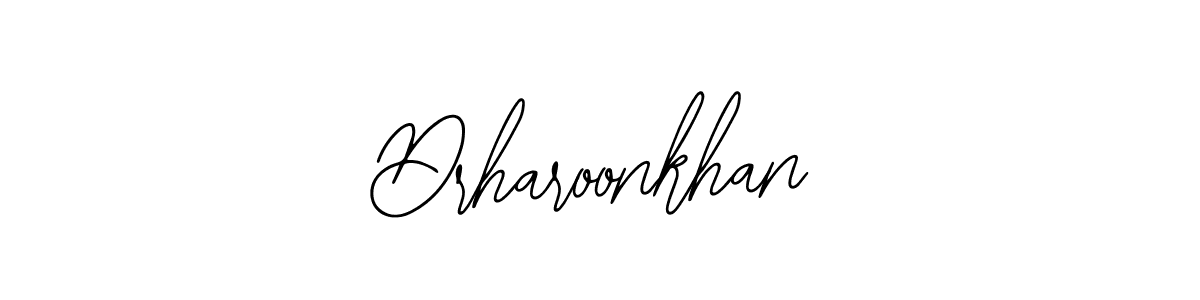 How to make Drharoonkhan signature? Bearetta-2O07w is a professional autograph style. Create handwritten signature for Drharoonkhan name. Drharoonkhan signature style 12 images and pictures png