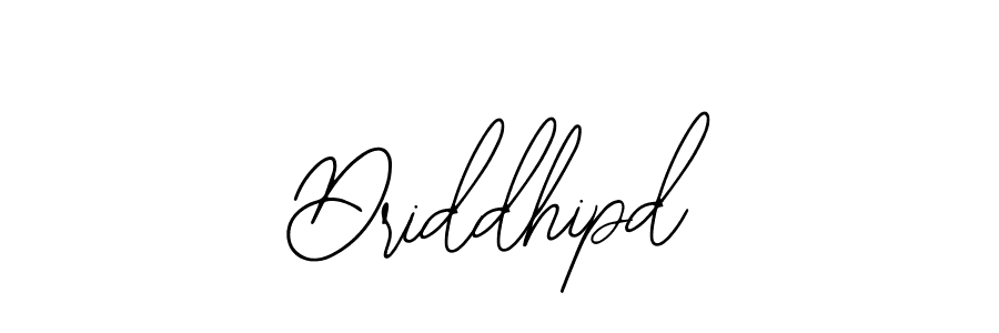 Also You can easily find your signature by using the search form. We will create Driddhipd name handwritten signature images for you free of cost using Bearetta-2O07w sign style. Driddhipd signature style 12 images and pictures png