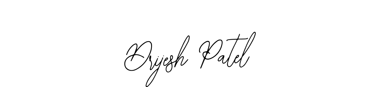 The best way (Bearetta-2O07w) to make a short signature is to pick only two or three words in your name. The name Drijesh Patel include a total of six letters. For converting this name. Drijesh Patel signature style 12 images and pictures png