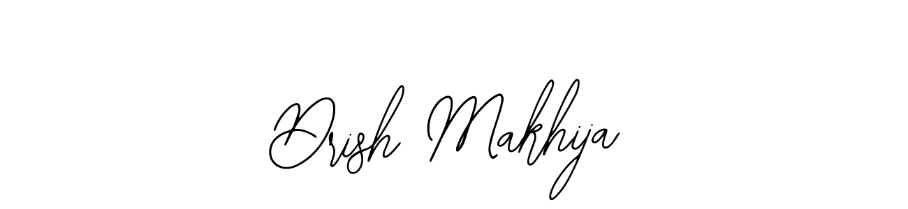 Use a signature maker to create a handwritten signature online. With this signature software, you can design (Bearetta-2O07w) your own signature for name Drish Makhija. Drish Makhija signature style 12 images and pictures png