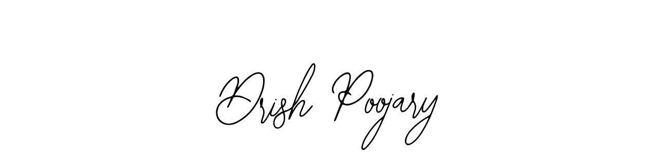 Design your own signature with our free online signature maker. With this signature software, you can create a handwritten (Bearetta-2O07w) signature for name Drish Poojary. Drish Poojary signature style 12 images and pictures png