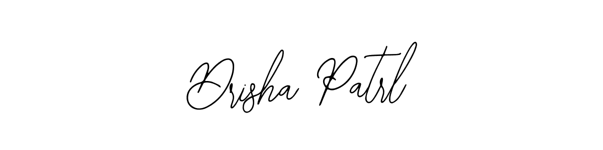 The best way (Bearetta-2O07w) to make a short signature is to pick only two or three words in your name. The name Drisha Patrl include a total of six letters. For converting this name. Drisha Patrl signature style 12 images and pictures png