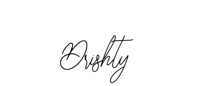 The best way (Bearetta-2O07w) to make a short signature is to pick only two or three words in your name. The name Drishty include a total of six letters. For converting this name. Drishty signature style 12 images and pictures png