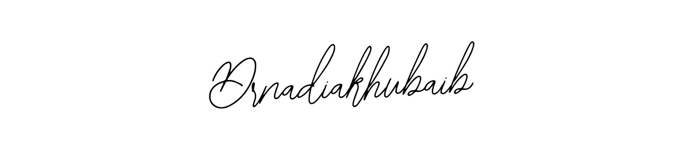 How to make Drnadiakhubaib name signature. Use Bearetta-2O07w style for creating short signs online. This is the latest handwritten sign. Drnadiakhubaib signature style 12 images and pictures png