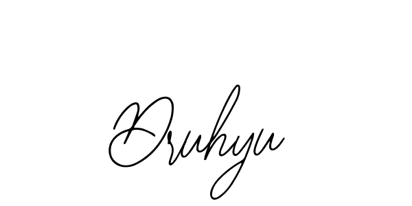 Druhyu stylish signature style. Best Handwritten Sign (Bearetta-2O07w) for my name. Handwritten Signature Collection Ideas for my name Druhyu. Druhyu signature style 12 images and pictures png
