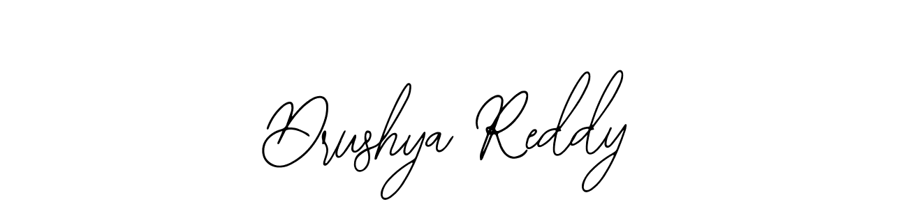 if you are searching for the best signature style for your name Drushya Reddy. so please give up your signature search. here we have designed multiple signature styles  using Bearetta-2O07w. Drushya Reddy signature style 12 images and pictures png