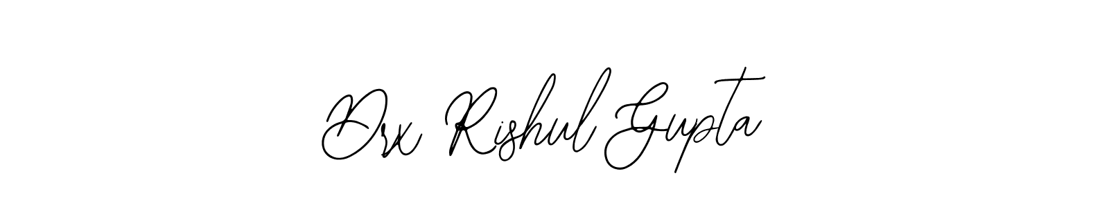 Create a beautiful signature design for name Drx Rishul Gupta. With this signature (Bearetta-2O07w) fonts, you can make a handwritten signature for free. Drx Rishul Gupta signature style 12 images and pictures png