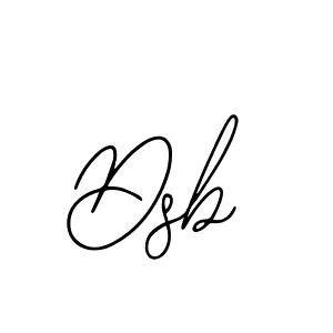 You should practise on your own different ways (Bearetta-2O07w) to write your name (Dsb) in signature. don't let someone else do it for you. Dsb signature style 12 images and pictures png