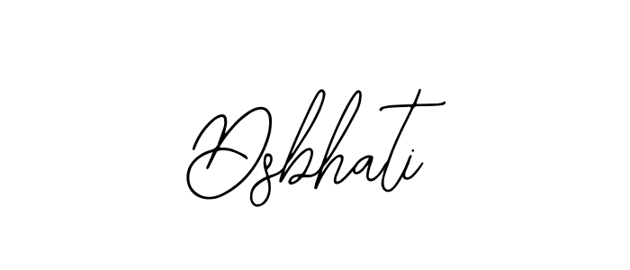 Design your own signature with our free online signature maker. With this signature software, you can create a handwritten (Bearetta-2O07w) signature for name Dsbhati. Dsbhati signature style 12 images and pictures png