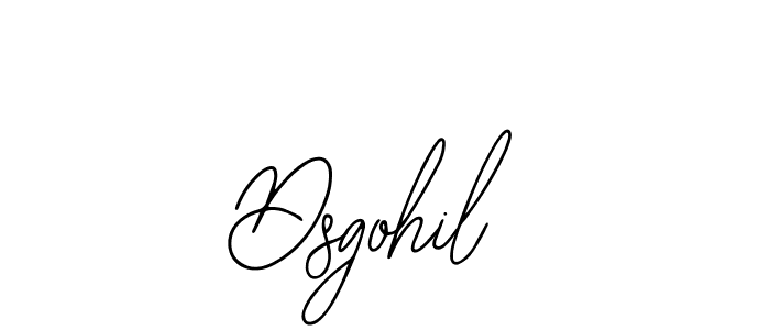 How to make Dsgohil name signature. Use Bearetta-2O07w style for creating short signs online. This is the latest handwritten sign. Dsgohil signature style 12 images and pictures png