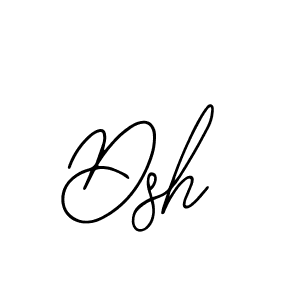 How to make Dsh signature? Bearetta-2O07w is a professional autograph style. Create handwritten signature for Dsh name. Dsh signature style 12 images and pictures png