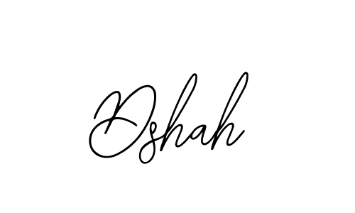 Design your own signature with our free online signature maker. With this signature software, you can create a handwritten (Bearetta-2O07w) signature for name Dshah. Dshah signature style 12 images and pictures png