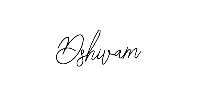 Design your own signature with our free online signature maker. With this signature software, you can create a handwritten (Bearetta-2O07w) signature for name Dshivam. Dshivam signature style 12 images and pictures png