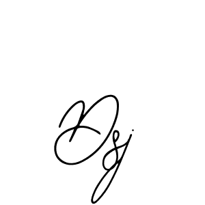 How to make Dsj name signature. Use Bearetta-2O07w style for creating short signs online. This is the latest handwritten sign. Dsj signature style 12 images and pictures png