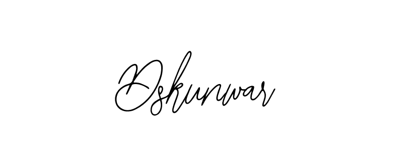 Use a signature maker to create a handwritten signature online. With this signature software, you can design (Bearetta-2O07w) your own signature for name Dskunwar. Dskunwar signature style 12 images and pictures png