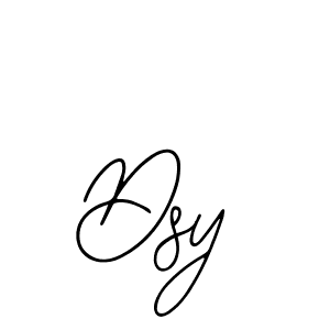 How to make Dsy signature? Bearetta-2O07w is a professional autograph style. Create handwritten signature for Dsy name. Dsy signature style 12 images and pictures png