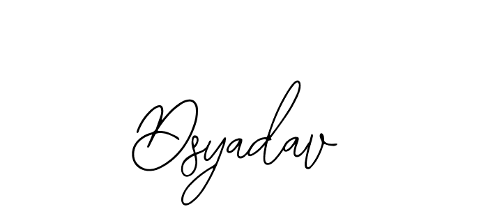 if you are searching for the best signature style for your name Dsyadav. so please give up your signature search. here we have designed multiple signature styles  using Bearetta-2O07w. Dsyadav signature style 12 images and pictures png