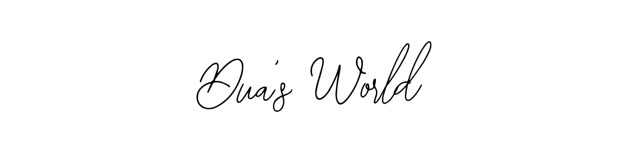 Dua’s World stylish signature style. Best Handwritten Sign (Bearetta-2O07w) for my name. Handwritten Signature Collection Ideas for my name Dua’s World. Dua’s World signature style 12 images and pictures png