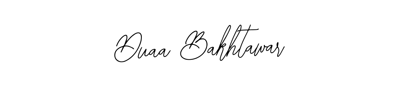 How to make Duaa Bakhtawar name signature. Use Bearetta-2O07w style for creating short signs online. This is the latest handwritten sign. Duaa Bakhtawar signature style 12 images and pictures png
