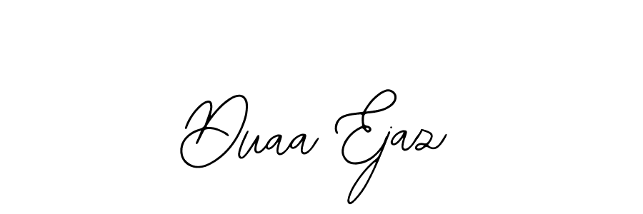 You should practise on your own different ways (Bearetta-2O07w) to write your name (Duaa Ejaz) in signature. don't let someone else do it for you. Duaa Ejaz signature style 12 images and pictures png