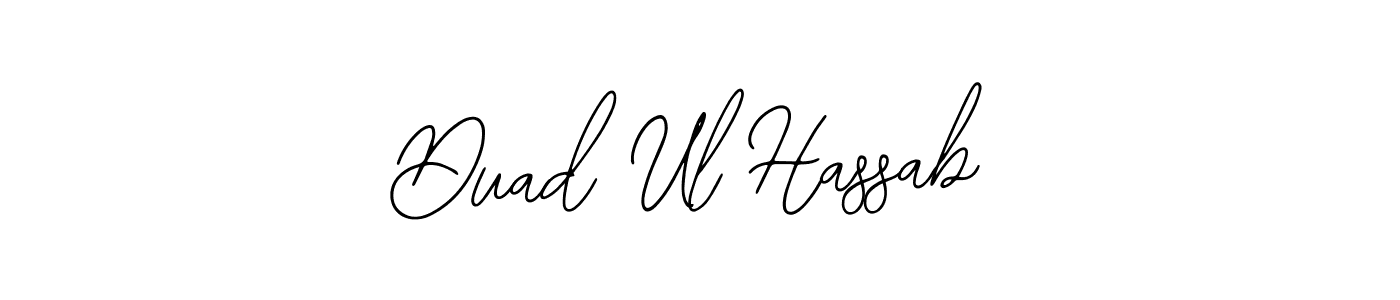 Similarly Bearetta-2O07w is the best handwritten signature design. Signature creator online .You can use it as an online autograph creator for name Duad Ul Hassab. Duad Ul Hassab signature style 12 images and pictures png
