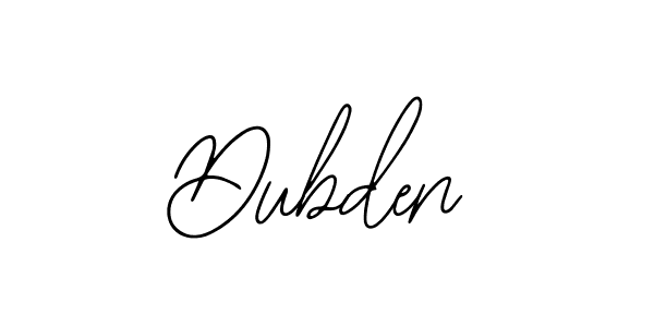 Bearetta-2O07w is a professional signature style that is perfect for those who want to add a touch of class to their signature. It is also a great choice for those who want to make their signature more unique. Get Dubden name to fancy signature for free. Dubden signature style 12 images and pictures png