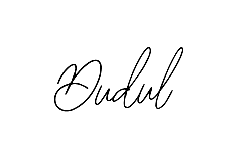Design your own signature with our free online signature maker. With this signature software, you can create a handwritten (Bearetta-2O07w) signature for name Dudul. Dudul signature style 12 images and pictures png