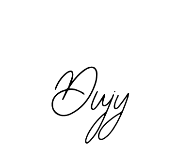 You should practise on your own different ways (Bearetta-2O07w) to write your name (Dujy) in signature. don't let someone else do it for you. Dujy signature style 12 images and pictures png