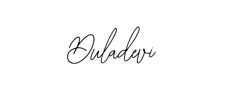 if you are searching for the best signature style for your name Duladevi. so please give up your signature search. here we have designed multiple signature styles  using Bearetta-2O07w. Duladevi signature style 12 images and pictures png