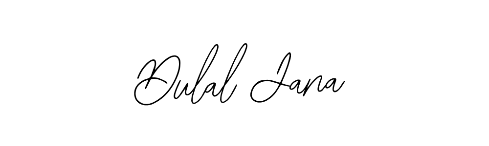 How to make Dulal Jana name signature. Use Bearetta-2O07w style for creating short signs online. This is the latest handwritten sign. Dulal Jana signature style 12 images and pictures png