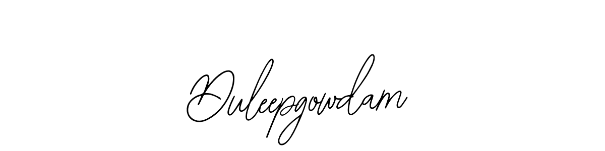 Design your own signature with our free online signature maker. With this signature software, you can create a handwritten (Bearetta-2O07w) signature for name Duleepgowdam. Duleepgowdam signature style 12 images and pictures png