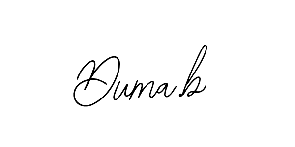 Use a signature maker to create a handwritten signature online. With this signature software, you can design (Bearetta-2O07w) your own signature for name Duma.b. Duma.b signature style 12 images and pictures png