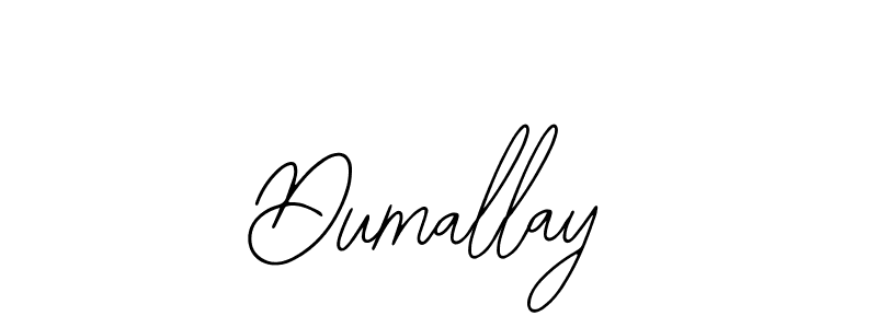 How to make Dumallay name signature. Use Bearetta-2O07w style for creating short signs online. This is the latest handwritten sign. Dumallay signature style 12 images and pictures png