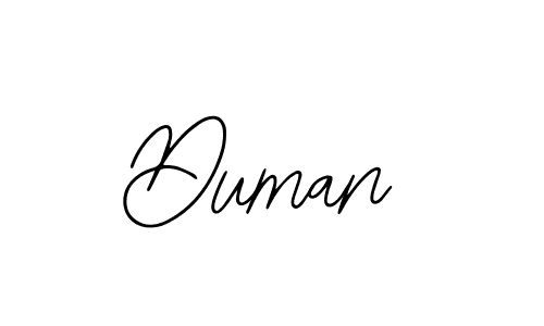 Use a signature maker to create a handwritten signature online. With this signature software, you can design (Bearetta-2O07w) your own signature for name Duman. Duman signature style 12 images and pictures png