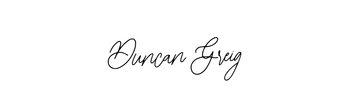 How to make Duncan Greig signature? Bearetta-2O07w is a professional autograph style. Create handwritten signature for Duncan Greig name. Duncan Greig signature style 12 images and pictures png