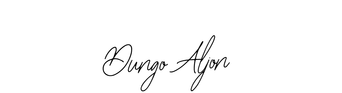 Use a signature maker to create a handwritten signature online. With this signature software, you can design (Bearetta-2O07w) your own signature for name Dungo Aljon. Dungo Aljon signature style 12 images and pictures png