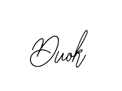 Duok stylish signature style. Best Handwritten Sign (Bearetta-2O07w) for my name. Handwritten Signature Collection Ideas for my name Duok. Duok signature style 12 images and pictures png