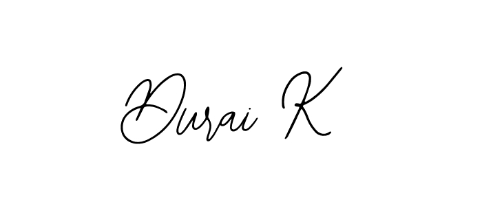 The best way (Bearetta-2O07w) to make a short signature is to pick only two or three words in your name. The name Durai K include a total of six letters. For converting this name. Durai K signature style 12 images and pictures png