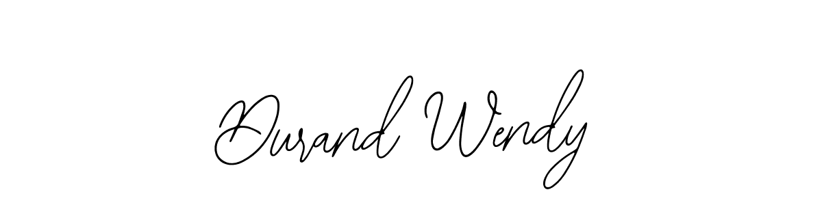 Use a signature maker to create a handwritten signature online. With this signature software, you can design (Bearetta-2O07w) your own signature for name Durand Wendy. Durand Wendy signature style 12 images and pictures png
