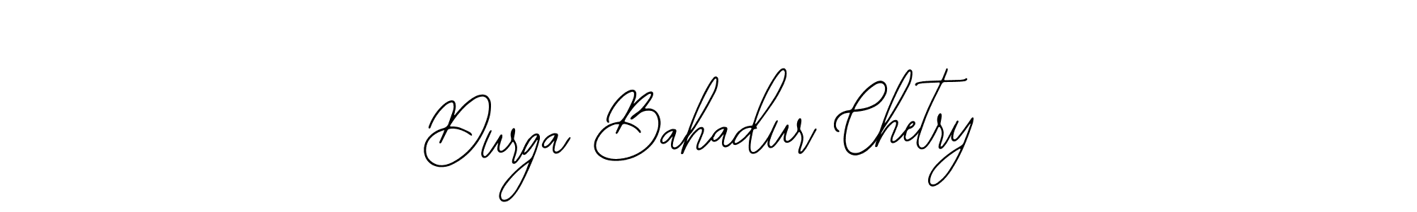 How to make Durga Bahadur Chetry name signature. Use Bearetta-2O07w style for creating short signs online. This is the latest handwritten sign. Durga Bahadur Chetry signature style 12 images and pictures png