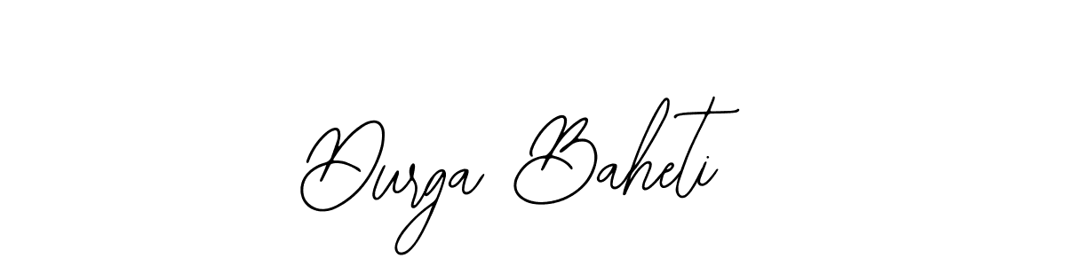 Bearetta-2O07w is a professional signature style that is perfect for those who want to add a touch of class to their signature. It is also a great choice for those who want to make their signature more unique. Get Durga Baheti name to fancy signature for free. Durga Baheti signature style 12 images and pictures png