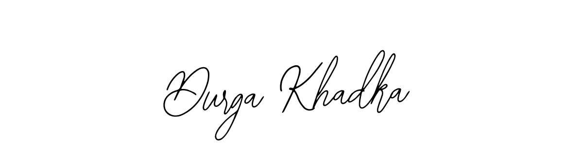 Also we have Durga Khadka name is the best signature style. Create professional handwritten signature collection using Bearetta-2O07w autograph style. Durga Khadka signature style 12 images and pictures png