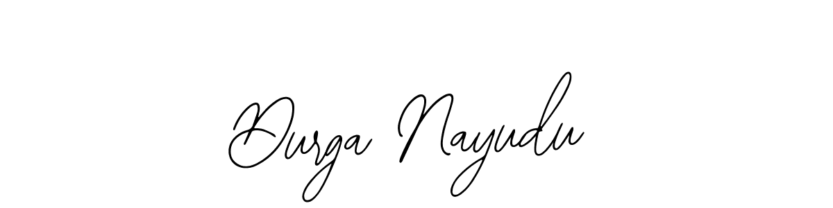 How to make Durga Nayudu name signature. Use Bearetta-2O07w style for creating short signs online. This is the latest handwritten sign. Durga Nayudu signature style 12 images and pictures png