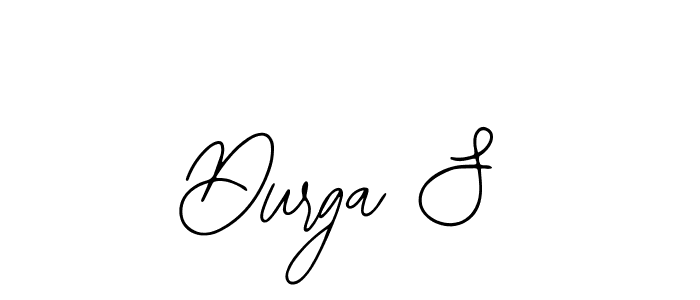 How to make Durga S name signature. Use Bearetta-2O07w style for creating short signs online. This is the latest handwritten sign. Durga S signature style 12 images and pictures png